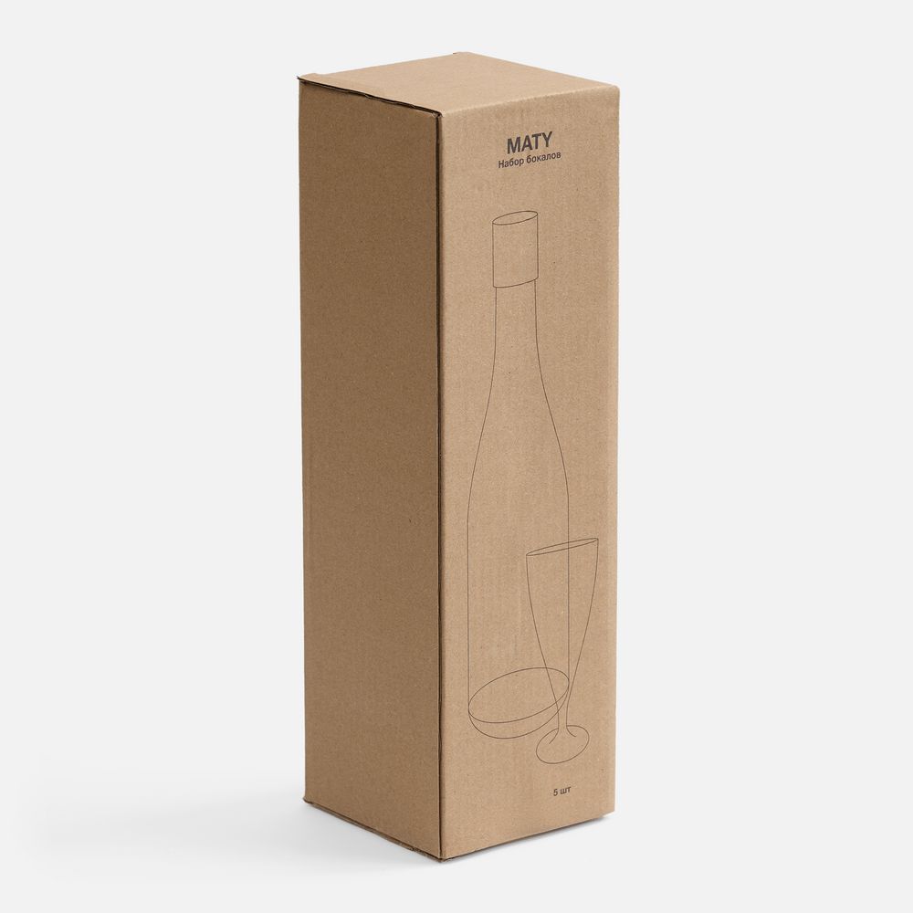 Набор бокалов Maty в футляре-бутылке