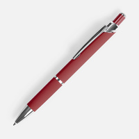 Ручка шариковая Chromos Soft Touch, красная