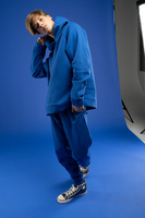 Худи унисекс H1, синее, размер XL/XXL