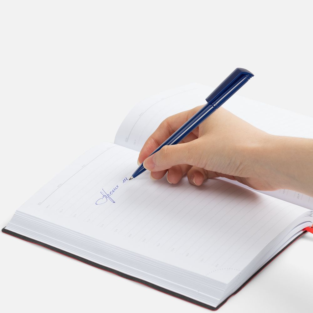 Ручка шариковая Flip, темно-синяя