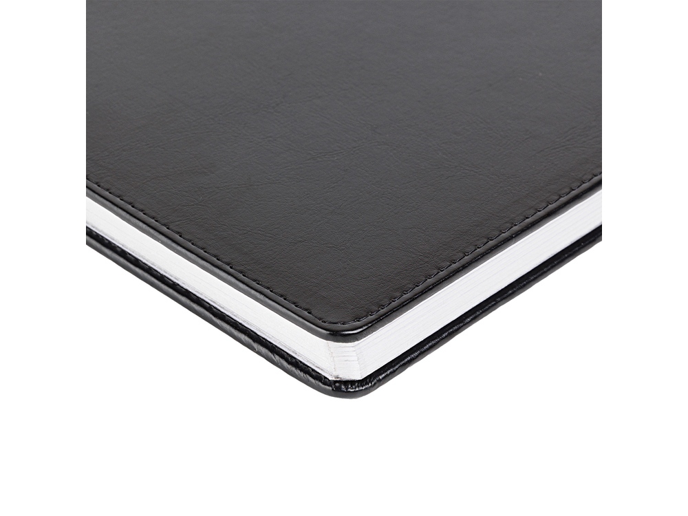 Ежедневник недатированный А4 Sidney Nebraska, черный (серебряный обрез)