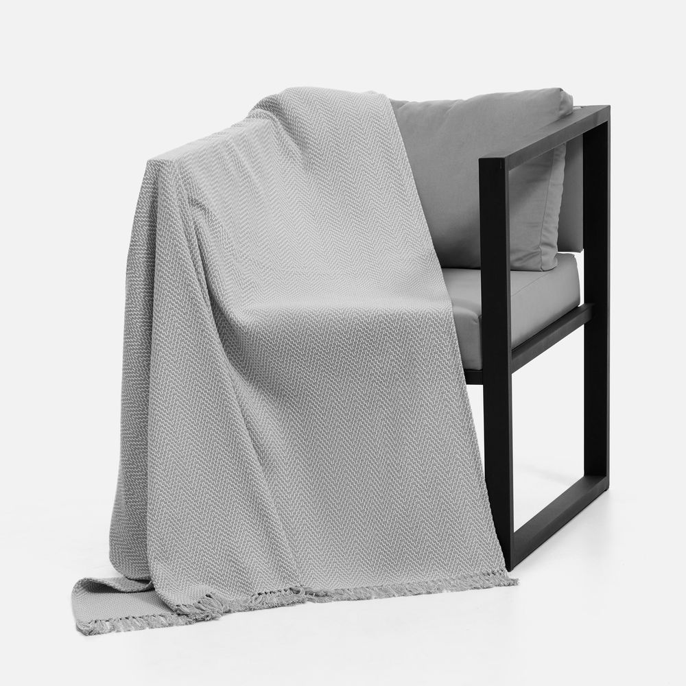 Плед Saltoro, светло-серый