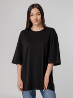 Футболка унисекс оверсайз Crosstown, черная, размер XXL