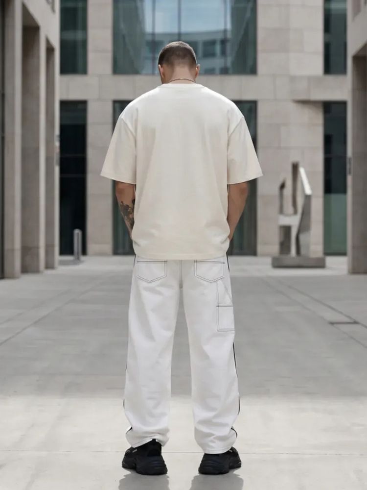 Футболка Oversize Premium 210, молочно-белая