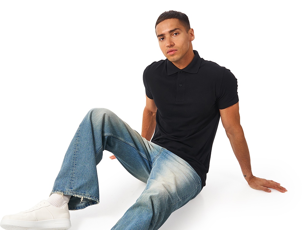 Рубашка поло First женская, черный