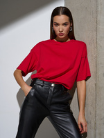 Футболка Oversize Premium, красная, размер 3XL