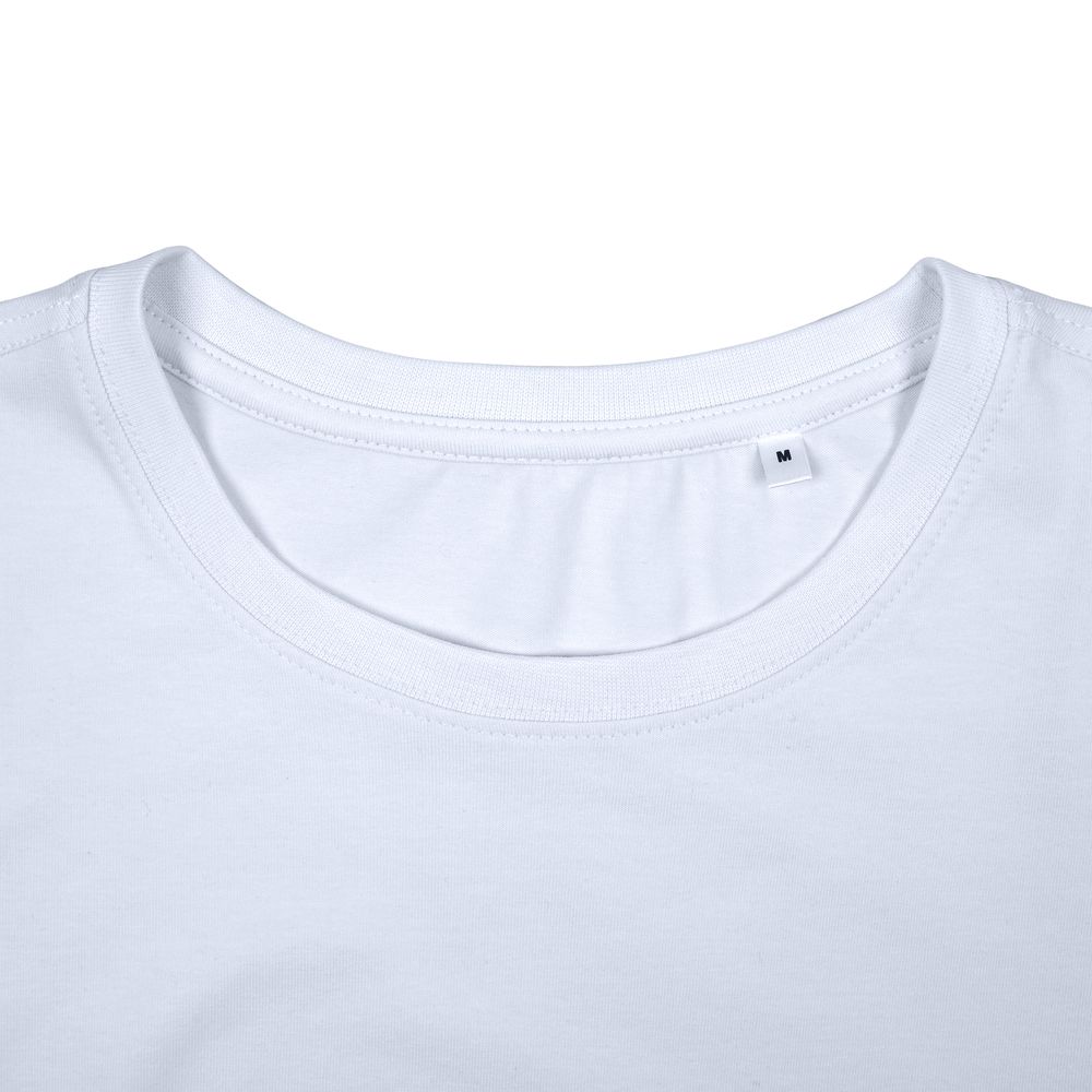 Футболка женская T-bolka Stretch Lady, белая (холодный оттенок)