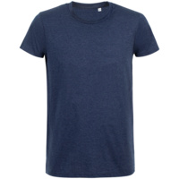 Футболка мужская приталенная Regent Fit синий меланж, размер XXL