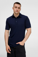 Рубашка поло унисекс Senti, темно-синяя, размер 4XL