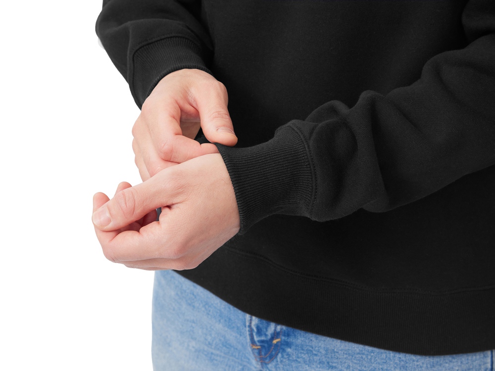 Свитшот оверсайз Paris, унисекс, черный