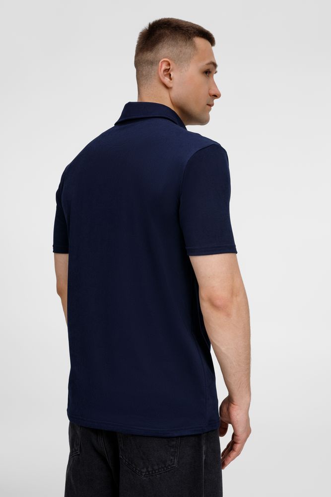 Рубашка поло унисекс Senti, темно-синяя