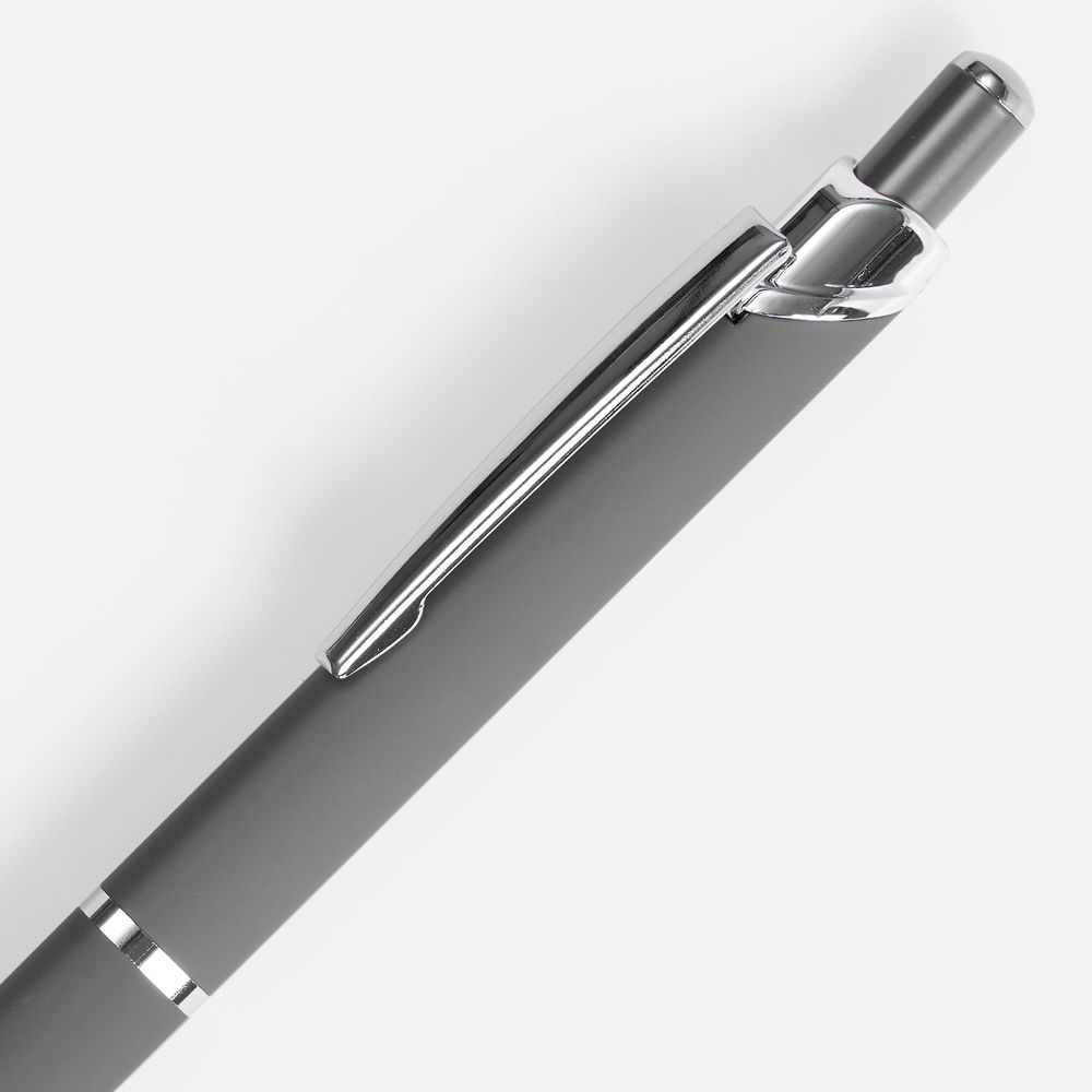 Ручка шариковая Chromos Soft Touch, серая