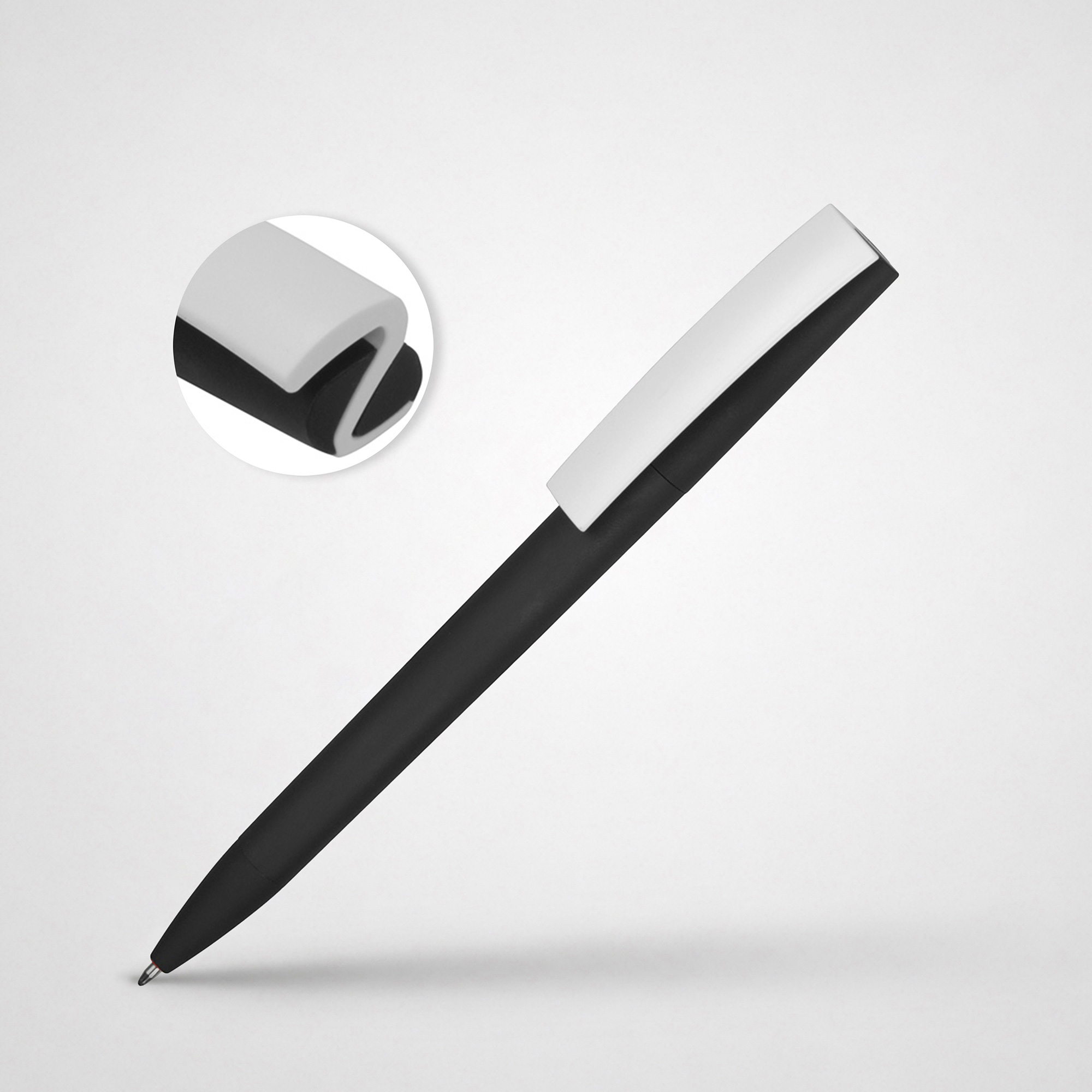 Ручка пластиковая soft-touch шариковая «Zorro»