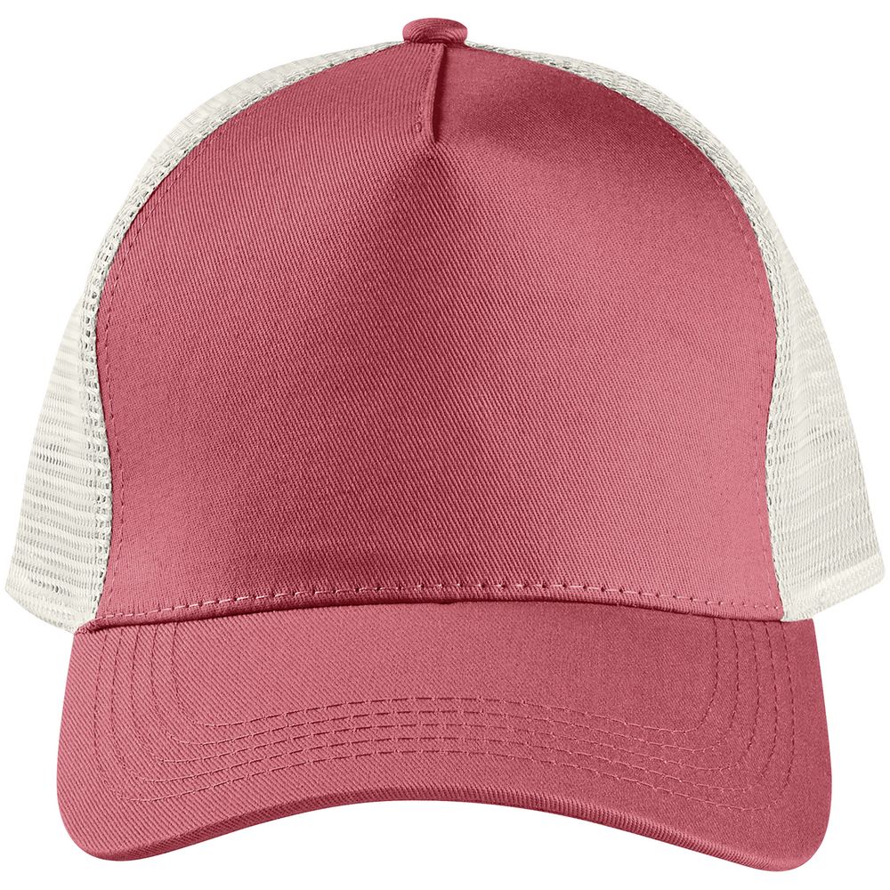 Бейсболка Blink, розовая (лососевая) с молочно-белым