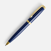 Ручка шариковая Letra Gold, глянцевая, темно-синяя