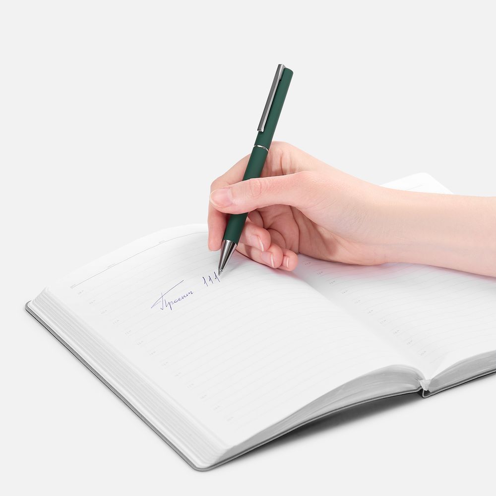 Ручка шариковая Blade Soft Touch, зеленая