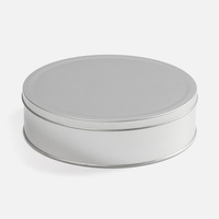 Коробка Pragmax L, круглая, серебристая