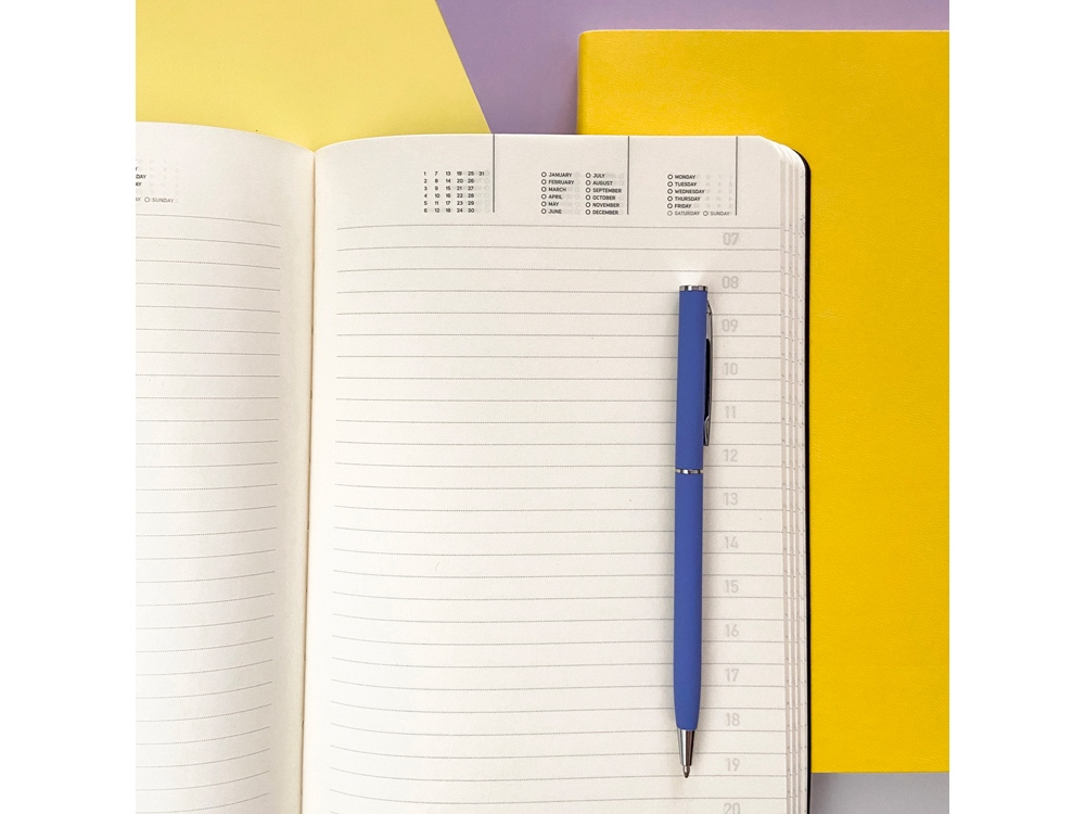 Ежедневник А5 недатированный Megapolis Velvet Flex, желтый