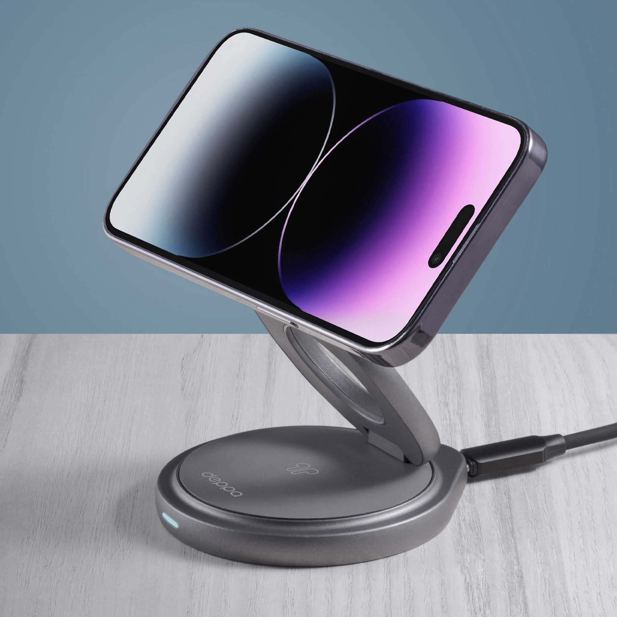 Беспроводная зарядная станция 3 в 1 MagSafe Rotation QI складная