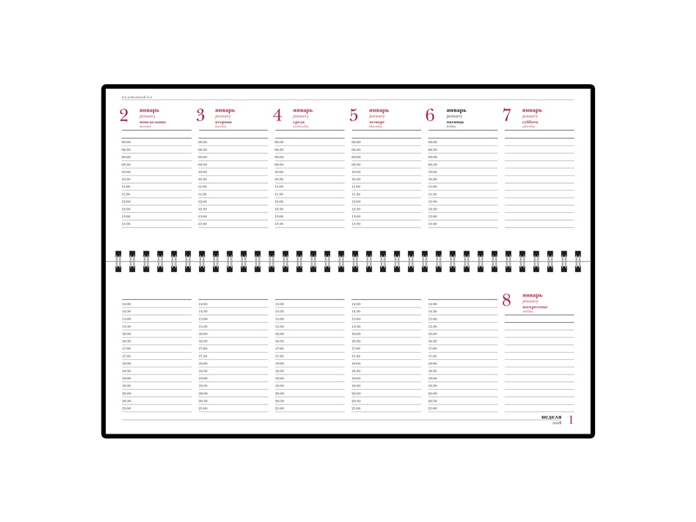 Планинг датированный Бумвинил на 2025 год