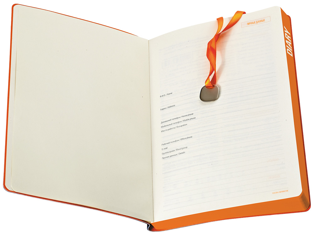 Ежедневник А5 недатированный Mercury, красный