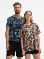 Футболка унисекс Senti с полной запечаткой на заказ, размер 4XL