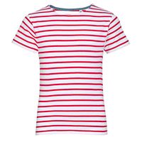 Футболка Miles Kids белая с красным, размер 14Y