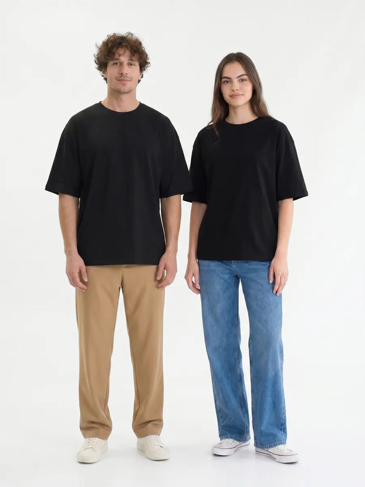Футболка Oversize Premium 210, черная