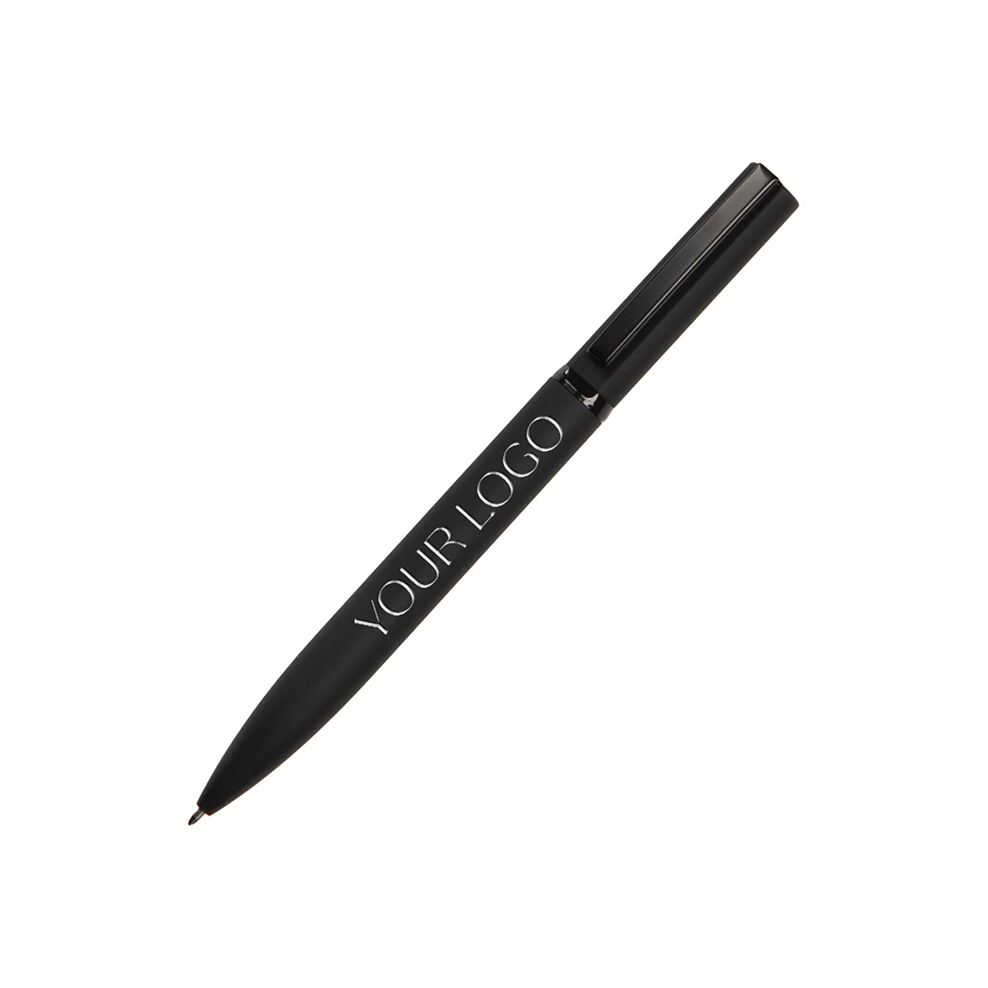 Ручка шариковая металлическая «Siegfried Silver» soft-touch с зеркальным слоем