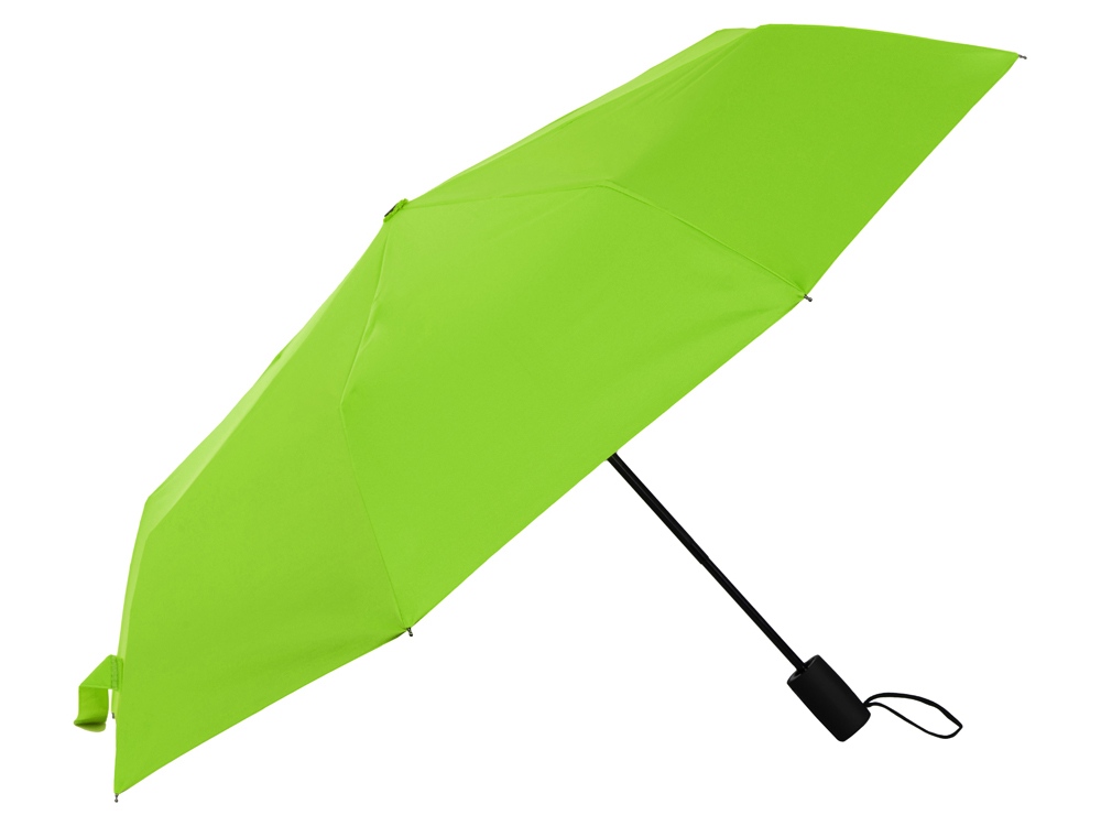 Зонт-автомат Dual с двухцветным куполом, зеленое яблоко/черный
