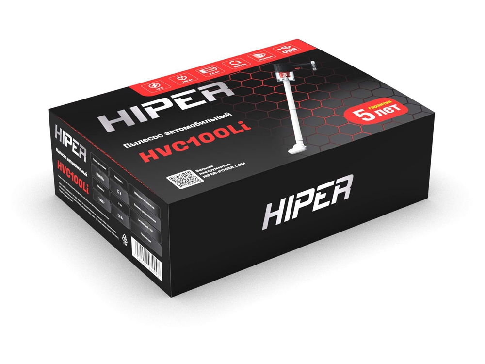 Пылесос автомобильный аккумуляторный HVC100Li