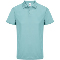 Рубашка поло унисекс Pitcher, голубая (морская волна), размер XXL