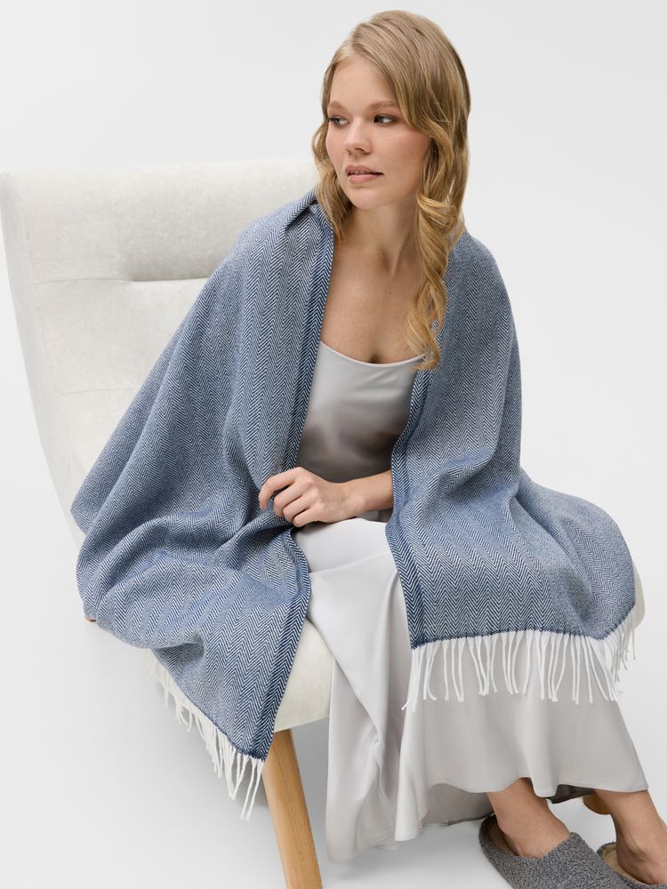 Плед «Гирвас», синий