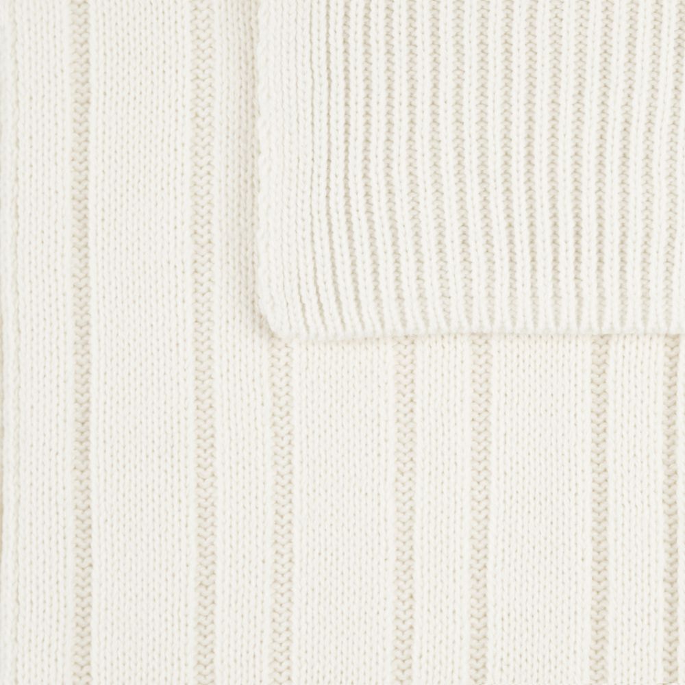 Шарф Knit Beat, белый (молочный)