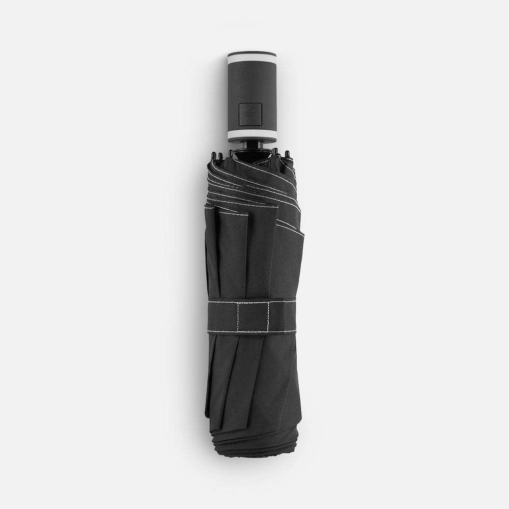 Зонт складной AOC Mini с цветными спицами, белый
