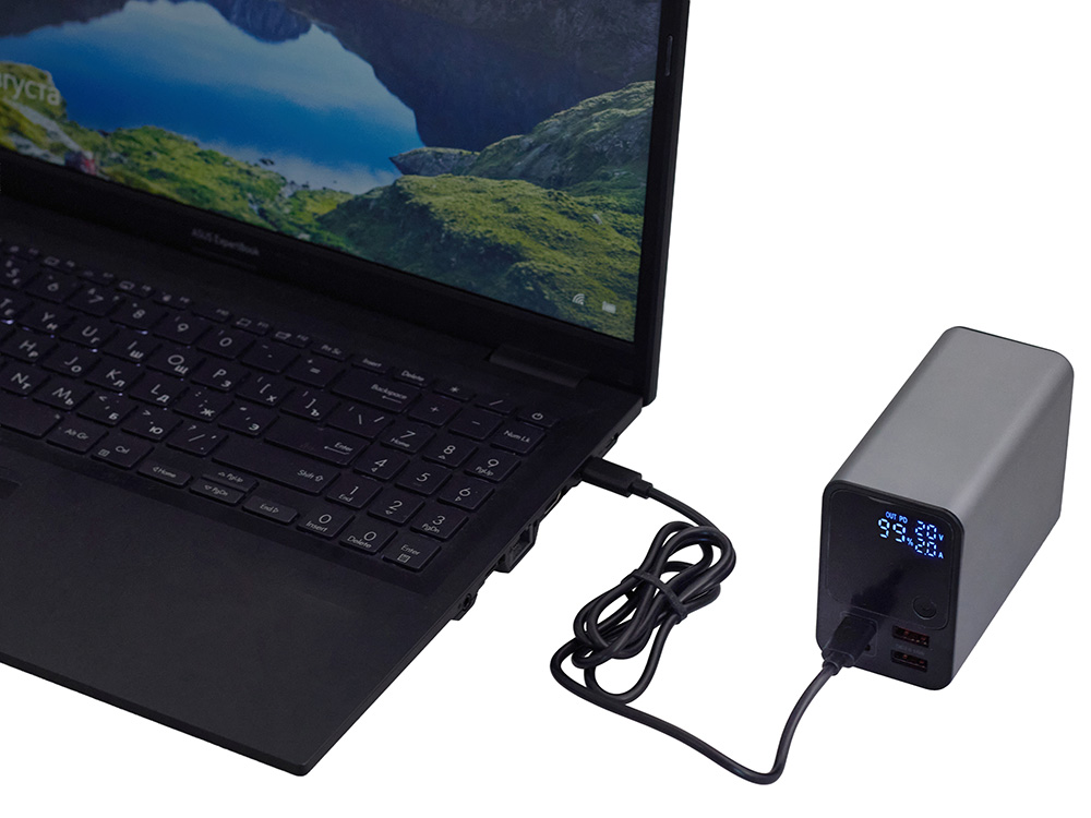 Внешний аккумулятор для ноутбуков «EpIQ», 100 Вт, 30000 mAh
