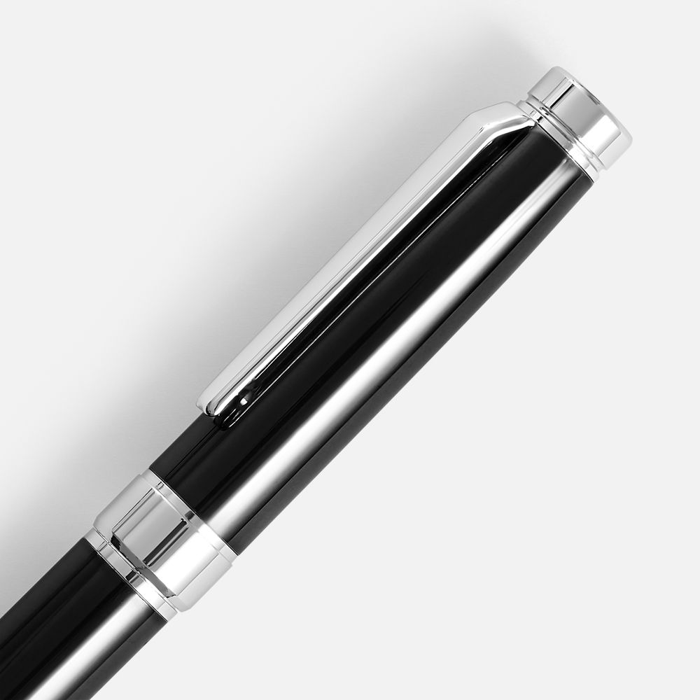 Ручка шариковая Broad Ring, глянцевая, черная