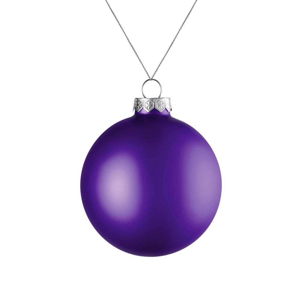 Елочный шар Finery Matt, 8 см, матовый фиолетовый