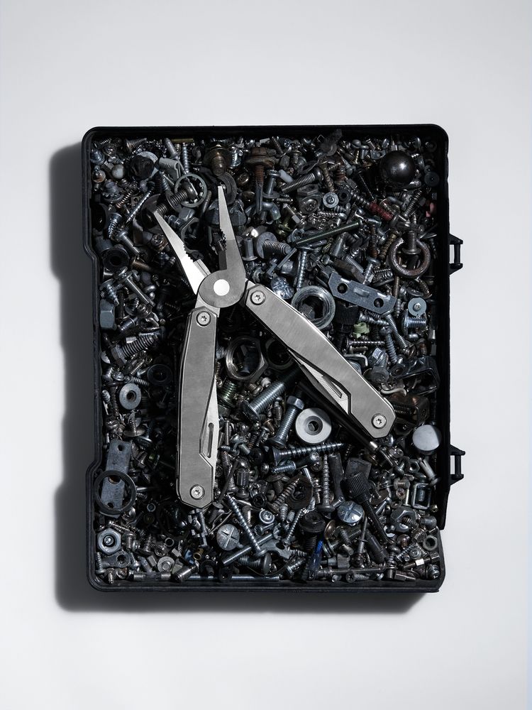 Мультиинструмент Vakwerk, серебристый