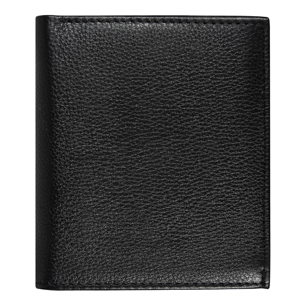 Кошелек с картхолдером Leather Plain, чёрный