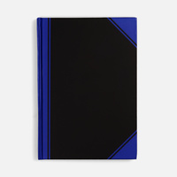 Блокнот Accenti, черный с синим