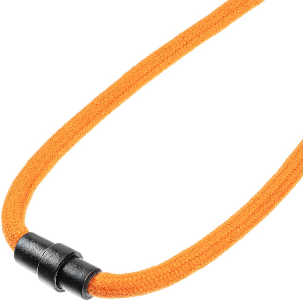 Шнурок для бейджа Tube Wood, оранжевый