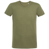 Футболка мужская приталенная Regent Fit меланж хаки, размер XXL