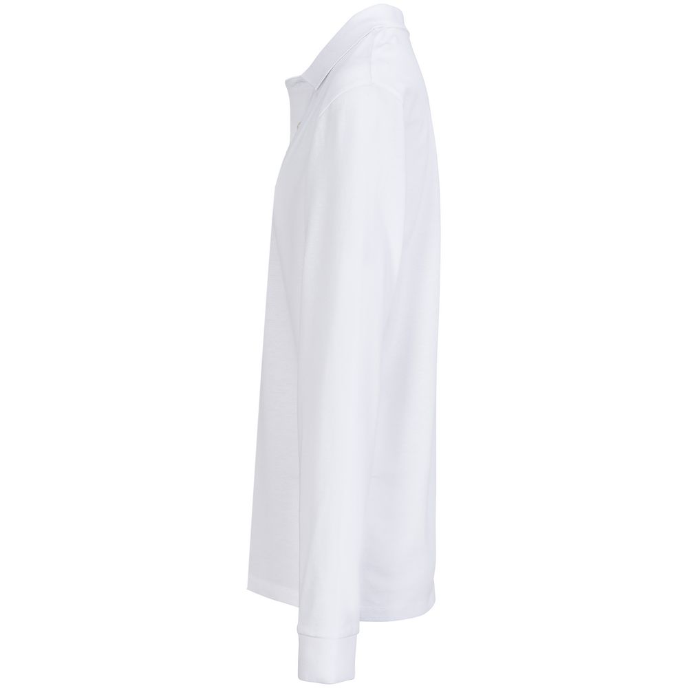 Рубашка поло унисекс с длинным рукавом Pacific LSL, белая