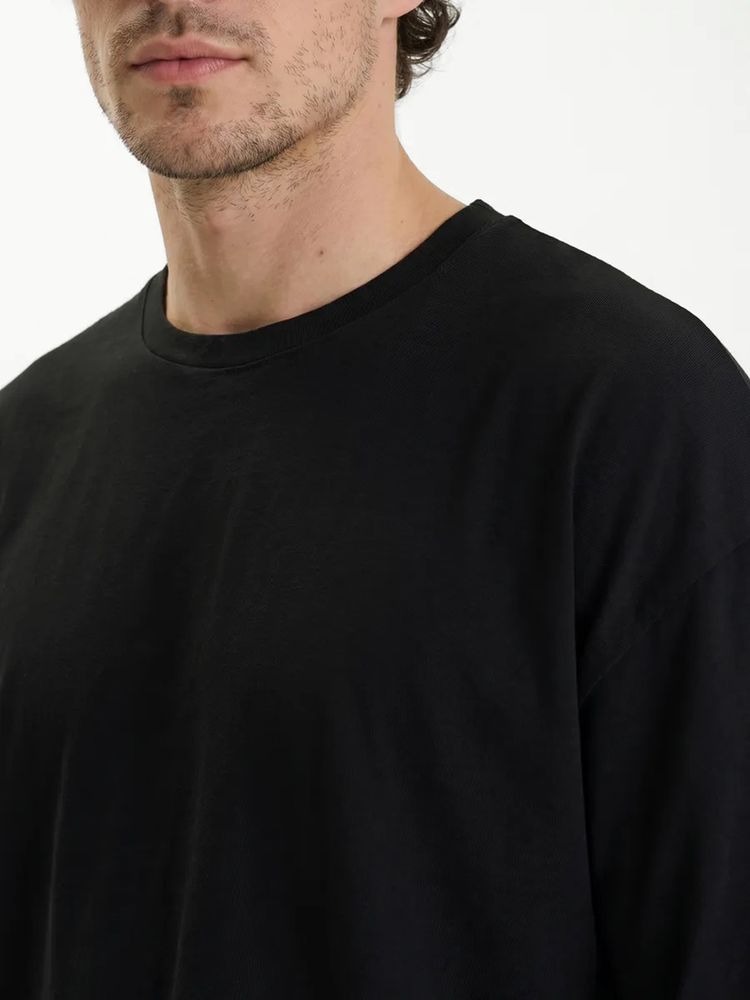 Футболка Oversize Premium 210, черная