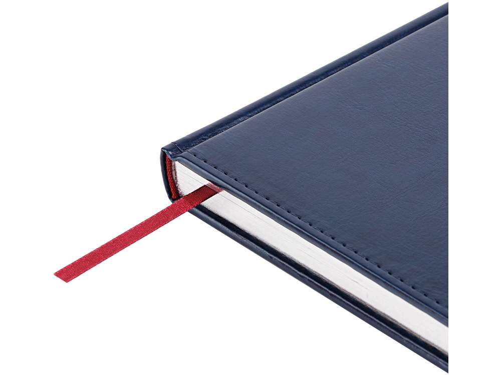 Ежедневник недатированный А4 Sidney Nebraska, синий (серебряный обрез)