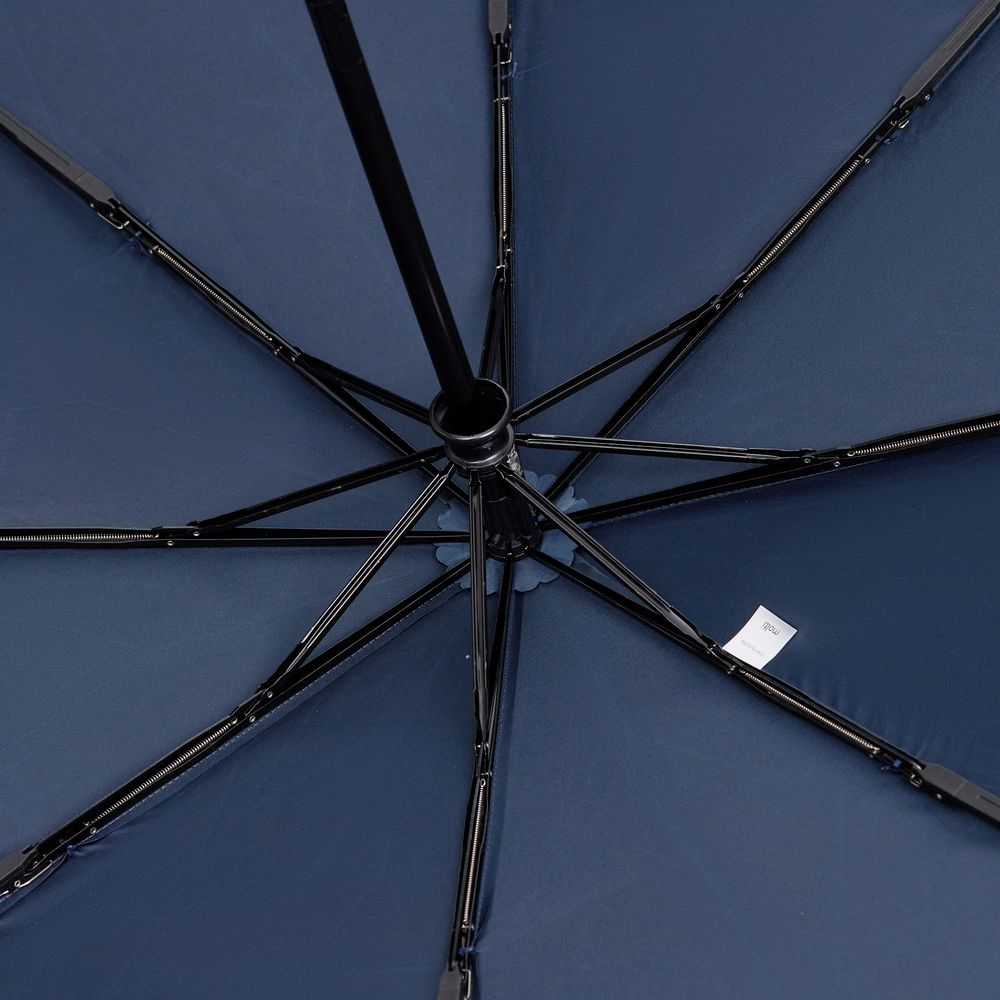 Зонт складной Fiber, темно-синий