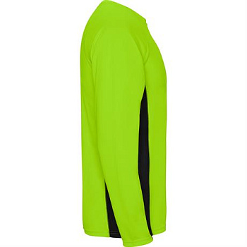 Спортивная футболка SHANGHAI L/S мужская, ФЛУОРЕСЦЕНТНЫЙ ЗЕЛЕНЫЙ/ЧЕРНЫЙ L