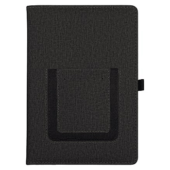 Ежедневник Smart Wallet Cambric A5, черный, недатированный, в твердой обложке с поролоном