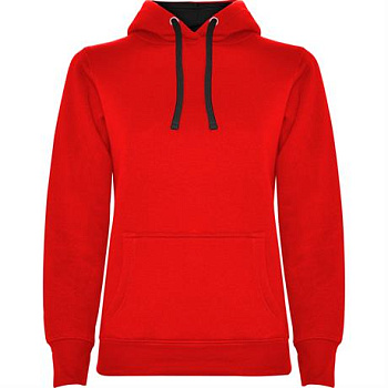 Толстовка URBAN WOMAN женская, КРАСНЫЙ/ЧЕРНЫЙ 2XL
